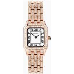 Sekonda Monica Ladies Rose Gold Alloy Case & Full Stone Set Bracelet with White 40662