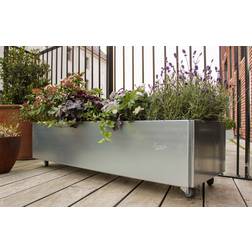 Classic plantekasse galvaniseret - 25x80x25cm