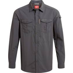Craghoppers Men's NosiLife Adventure Long Sleeve Shirt Black Pepper