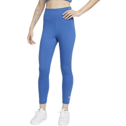 Nike Women's Sportswear Classic High-Waisted 7/8 Leggings - Star Blue/Sail