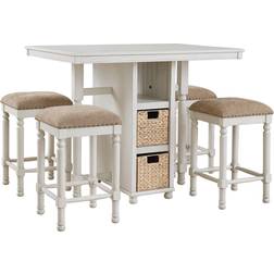 Signature Design ‎D623-223 Whitewash Dining Set 32x45" 5