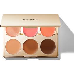 Iconic London Multi-Use Cream Blush, Bronze and Highlight Palette