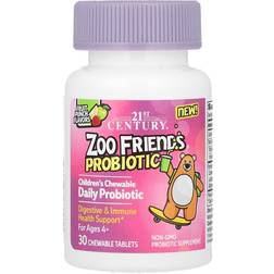 21st Century Zoo Friends Children Chewable Probiotic Fruit Punch 30 pcs