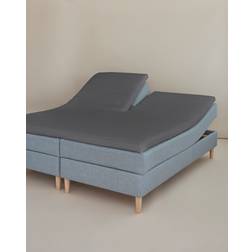 CPHLiving Delat Lakan Percale 180 x 200 x 7 cm Mørkegrå Underlakan Grå (200x180cm)
