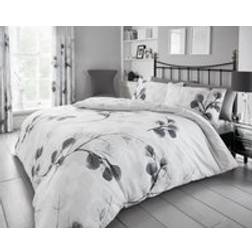 Smart Living Leaf Duvet Cover Grey (200x200cm)