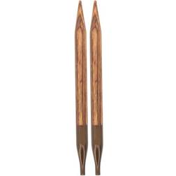 Knitpro Ginger Korte Udskiftelige Rundpinde Birk 10cm 3,50mm