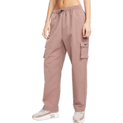 Nike Women's Sportswear Essential High Rise Woven Cargo Pants - Smokey Mauve/Black