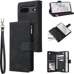 ExpressVaruhuset Google Pixel 7 Multifunktionellt Plånboksfodral Zipper 8-Fack