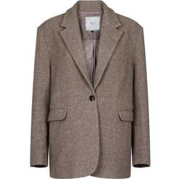 Neo Noir Gaby Twill Blazer - Sand Melange