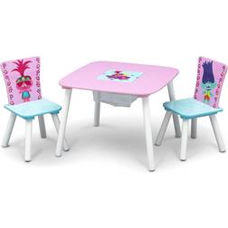 Delta Children Trolls World Tour Table & Chair Set with Storage