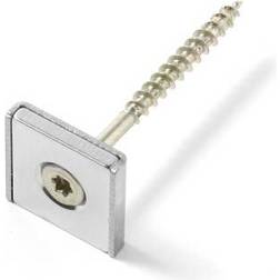 Square Screw-on Magnet 20x20x4 mm