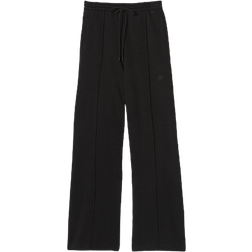 PINK Ivy Fleece Major Wide Leg Sweatpant - Pure Black