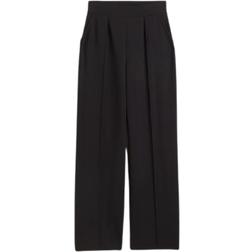 H&M High Waisted Tailored Trousers - Black