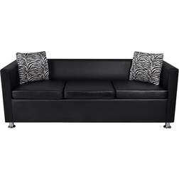 vidaXL 242208 Black Soffa 169.9cm 3-sits