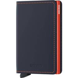 Secrid Slimwallet - Matte Night Blue & Orange