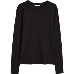 H&M Ribbed Blend Top - Black