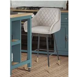 Baumhaus GUN METAL Bar Mink Seating Stool