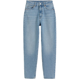 H&M Slim Mom High Ankle Jeans - Light Denim Blue