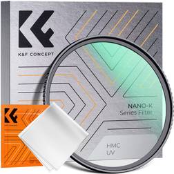 K&F Concept 67mm MCUV Lens Protection Filter 18 Multi-Coated Camera Lens UV Filter Ultra Slim with Cleaning Cloth K-Series