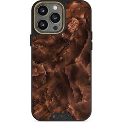 Burga Toasted Chestnut Brown iPhone 14 Pro Max Case, Elite MagSafe Gold