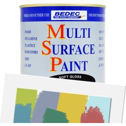 Bedec MSP Multi Surface Wood Paint Grey 0.75L