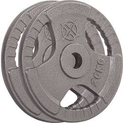 RIP X 2 20 kg Pair Olympic Weight Plates 2" Cast Iron 3 1.25-20KG Body Building