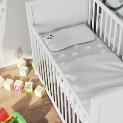 Panda Kid's Bamboo Toddler Pillow White