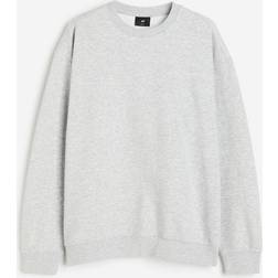 H&M Herren Sweatshirt in Loose Fit Grau