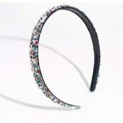 Shein 1pc Women Rhinestone & Faux Pearl Decor Luxury Headband, For Hair Decoration