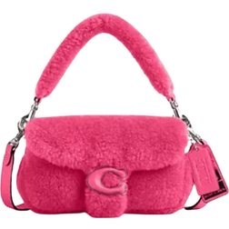 Coach The Lil Nas X Drop Tabby 18 Lambskin Shoulder Bag - Silver/Light Fuchsia