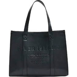 River Island Embossed Shopper Bag - Black