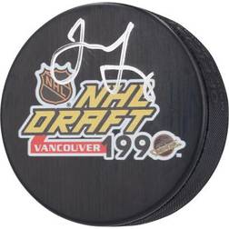 Fanatics Authentic Jaromir Jagr Pittsburgh Penguins Autographed 1990 Draft Logo Hockey Puck
