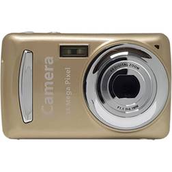 Torribaly Digital Camera,Portable Cameras 16 Million HD Pixel Compact Home Digital Camera for Kids Teens Seniors Golden