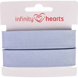 Infinity Hearts Skråbånd Bomuld 40/20mm 09 Lyseblå 5m