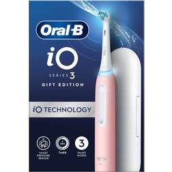 Oral-B Oral-B iO3 Blush Pink Electric Toothbrush with Travel Case Toothbrush