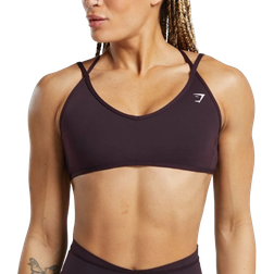 Gymshark Back Gain Sports Bra - Plum Brown