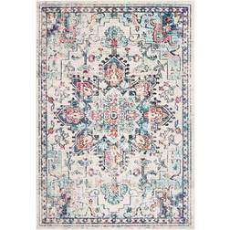 Safavieh Madison Diederike Boho Medallion Distressed Blue, Beige 160x228.6cm