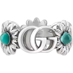 Gucci Double G Ring - Silver/Mother Of Pearl