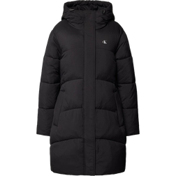 Calvin Klein Nylon Belted Puffer Coat - Black