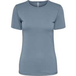 Only Solid Colored Training Tee - Grey/Blue Mirage