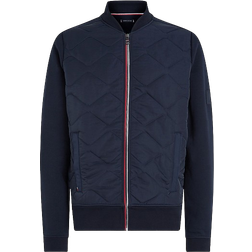 Tommy Hilfiger Mixed Texture Zip Thru Bomber Jacket - Desert Sky