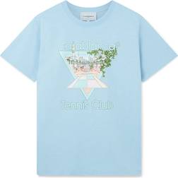 Casablanca Tennis Club Icon T-shirt - Pale Blue