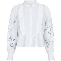 Neo Noir Petrine Embroidery Shirt - White