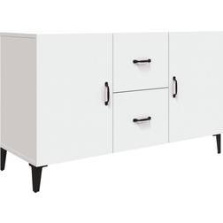 vidaXL Engineered Wood White Skænk 100x60cm