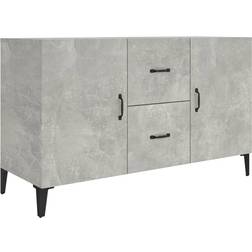 vidaXL Engineered Wood Concrete Grey Buffet 100x60cm