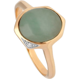 Gemondo Irregular Ring - Gold/Jade/Diamond