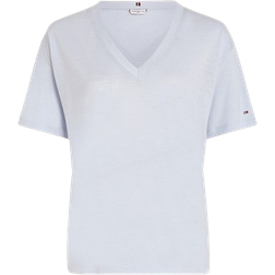 Tommy Hilfiger V-Neck Relaxed T-shirt - Breezy Blue