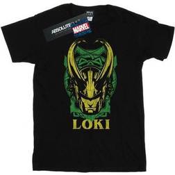 Marvel Boy's Loki Badge T-shirt - Black