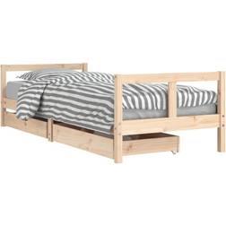 vidaXL Sängram För Barnsäng Med Lådor 80 x 200 cm