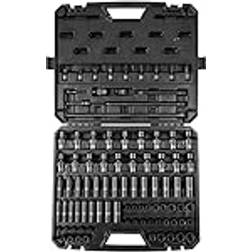 VEVOR 3/8" Drive Impact Set 6-19mm 90 Piece Socket Bit